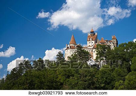 Stock Image - "Bran Castle, Bran, Brasov, Transylvania, Carpathians, Romania, Europe". Fotosearch