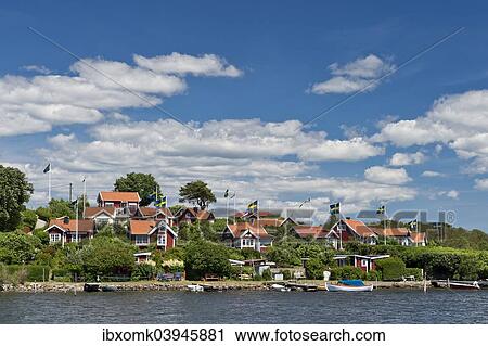 "Brandaholms Kolonistugor allotments on Dragso island, Salto, Karlskrona, Gotaland, Blekinge, Sweden, Europe" View Large Photo Image Stock Image - "Brandaholms Kolonistugor allotments on Dragso island, Salto, Karlskrona, Gotaland, Blekinge, Sweden, Europe". Fotosearch