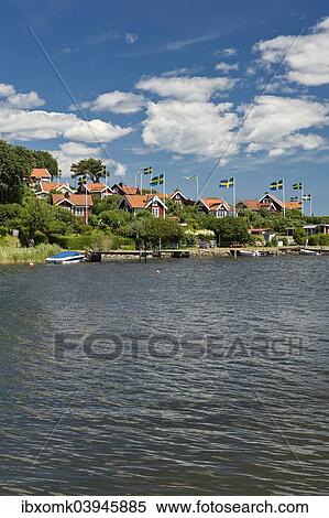 "Brandaholms Kolonistugor allotments on Dragso island, Salto, Karlskrona, Gotaland, Blekinge, Sweden, Europe" View Large Photo Image Stock Photography - "Brandaholms Kolonistugor allotments on Dragso island, Salto, Karlskrona, Gotaland, Blekinge, Sweden, Europe". Fotosearch