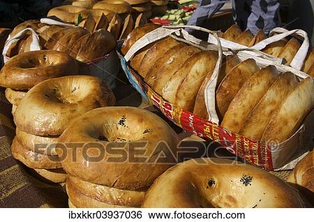 "Bread for sale, Grand Bazaar, Samarkand, Uzbekistan, Asia" View Large Photo Image Stock Photograph - "Bread for sale, Grand Bazaar, Samarkand, Uzbekistan, Asia". Fotosearch