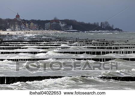 "Breakwater in the Baltic Sea, rear Kuhlungsborn, Mecklenburg, Germany, Europe" View Large Photo Image Stock Image - "Breakwater in the Baltic Sea, rear Kuhlungsborn, Mecklenburg, Germany, Europe". Fotosearch