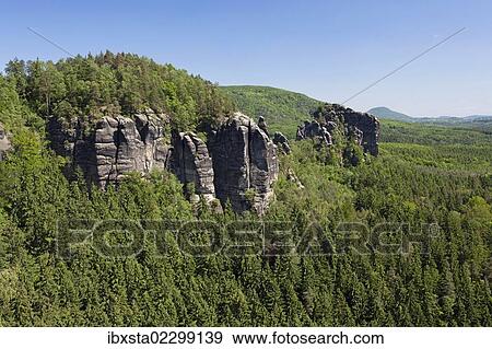 "Breite Kluft, literally wide gap, near the Affensteine Rocks in the Elbe Sandstone Mountains, Saxony, Germany, Europe" View Large Photo Image Stock Photo - "Breite Kluft, literally wide gap, near the Affensteine Rocks in the Elbe Sandstone Mountains, Saxony, Germany, Europe". Fotosearch