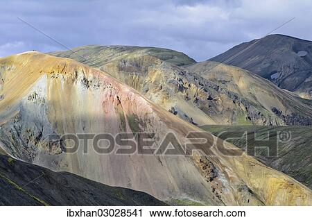 "Brennisteinsalda Mountain, Landmannalaugar, Southern Region, Iceland, Europe" View Large Photo Image Stock Image - "Brennisteinsalda Mountain, Landmannalaugar, Southern Region, Iceland, Europe". Fotosearch