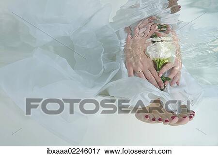 "Bride's hands and feet, flowers, underwater wedding in pool, Odessa, Ukraine, Eastern Europe, Europe" View Large Photo Image Stock Photo - "Bride's hands and feet, flowers, underwater wedding in pool, Odessa, Ukraine, Eastern Europe, Europe". Fotosearch