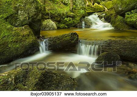 Stock Photo - "Brook through Ysperklamm Gorge, Ysper, Waldviertel or Forest Quarter, Lower Austria, Austria, Europe". Fotosearch
