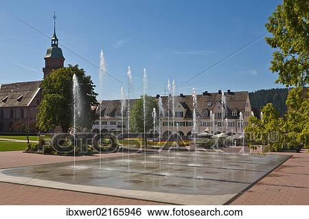 "Brunnensee water fountains at Unterer Marktplatz, market square, Freudenstadt, Black Forest, Baden-Wuerttemberg, Germany, Europe" View Large Photo Image Stock Photograph - "Brunnensee water fountains at Unterer Marktplatz, market square, Freudenstadt, Black Forest, Baden-Wuerttemberg, Germany, Europe". Fotosearch