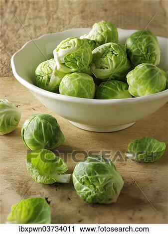 Stock Image - Brussels sprouts. Fotosearch