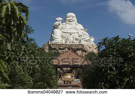 Stock Photo - "Buddha sculpture, amusement park, Vung Tau, Vietnam, Asia". Fotosearch