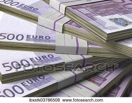 "Bundles of money, Euro banknotes" View Large Photo Image Stock Photo - "Bundles of money, Euro banknotes". Fotosearch
