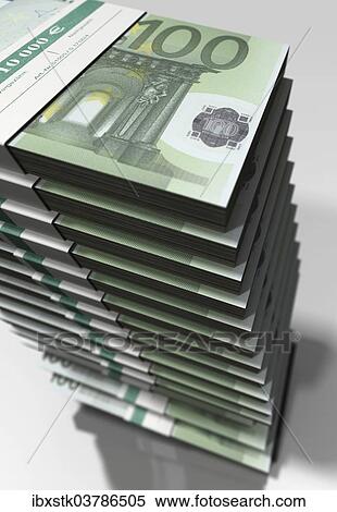"Bundles of money, Euro banknotes" View Large Photo Image Stock Photography - "Bundles of money, Euro banknotes". Fotosearch
