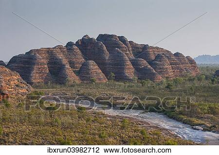 "Bungle Bungles, beehive-shaped sandstone towers, Purnululu National Park, UNESCO World Heritage Site, Eastern Kimberleys, Western Australia" View Large Photo Image Stock Image - "Bungle Bungles, beehive-shaped sandstone towers, Purnululu National Park, UNESCO World Heritage Site, Eastern Kimberleys, Western Australia". Fotosearch