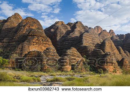 "Bungle Bungles, beehive-shaped sandstone towers, Purnululu National Park, UNESCO World Heritage Site, Eastern Kimberleys, Western Australia" View Large Photo Image Stock Image - "Bungle Bungles, beehive-shaped sandstone towers, Purnululu National Park, UNESCO World Heritage Site, Eastern Kimberleys, Western Australia". Fotosearch