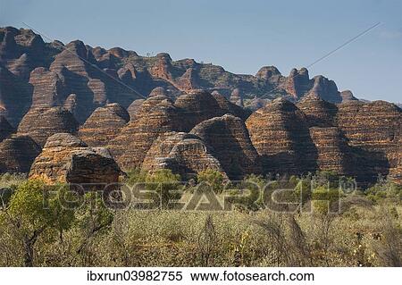 "Bungle Bungles, beehive-shaped sandstone towers, Purnululu National Park, UNESCO World Heritage Site, Eastern Kimberleys, Western Australia" View Large Photo Image Stock Photography - "Bungle Bungles, beehive-shaped sandstone towers, Purnululu National Park, UNESCO World Heritage Site, Eastern Kimberleys, Western Australia". Fotosearch