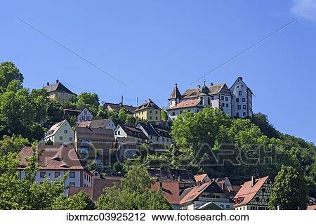 "Burg Egloffstein Castle, castle of the High Middle Ages, Egloffstein, Upper Franconia, Franconia, Bavaria, Germany, Europe" View Large Photo Image Stock Image - "Burg Egloffstein Castle, castle of the High Middle Ages, Egloffstein, Upper Franconia, Franconia, Bavaria, Germany, Europe". Fotosearch