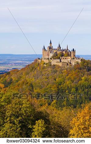 "Burg Hohenzollern Castle in autumn, Hechingen, Schwabische Alb, Baden-Wurttemberg, Germany, Europe" View Large Photo Image Picture - "Burg Hohenzollern Castle in autumn, Hechingen, Schwabische Alb, Baden-Wurttemberg, Germany, Europe". Fotosearch