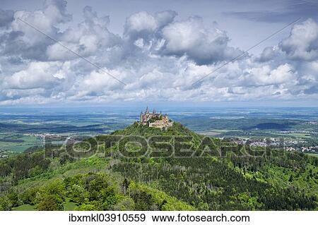 Stock Photo - "Burg Hohenzollern Castle, near Bisingen, Baden-Wurttemberg, Germany, Europe". Fotosearch