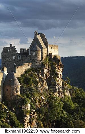 "Burgruine Aggstein castle ruins, Wachau, Lower Austria, Austria, Europe" View Large Photo Image Stock Image - "Burgruine Aggstein castle ruins, Wachau, Lower Austria, Austria, Europe". Fotosearch