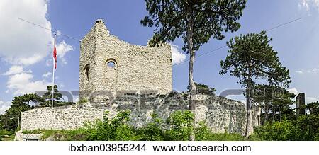 Picture - "Burgruine Modling, castle ruins, Modling, Lower Austria, Austria, Europe". Fotosearch