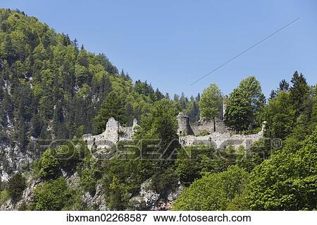 "Burgruine Wolkenstein castle ruins, Woerschach, Ennstal Valley, Upper Styria, Styria, Austria, Europe, PublicGround, Europe" View Large Photo Image Stock Photo - "Burgruine Wolkenstein castle ruins, Woerschach, Ennstal Valley, Upper Styria, Styria, Austria, Europe, PublicGround, Europe". Fotosearch