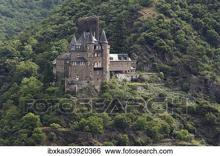 "Burh Katz castle, St. Goarshausen, Unesco World Heritage Upper Middle Rhine Valley, Rhineland-Palatinate, Germany, Europe" View Large Photo Image Stock Photograph - "Burh Katz castle, St. Goarshausen, Unesco World Heritage Upper Middle Rhine Valley, Rhineland-Palatinate, Germany, Europe". Fotosearch