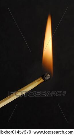 Stock Photo - Burning match. Fotosearch