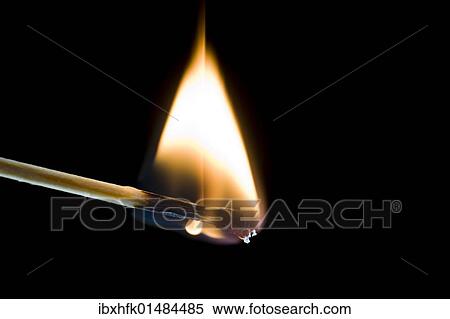 Stock Photography - Burning match. Fotosearch