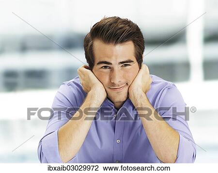 "Businessman, smiling, relaxed" View Large Photo Image Stock Image - "Businessman, smiling, relaxed". Fotosearch