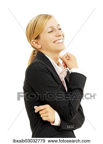 Stock Photo - "Businesswoman, laughing". Fotosearch