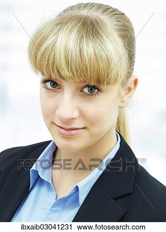 Stock Image - "Businesswoman, portrait". Fotosearch