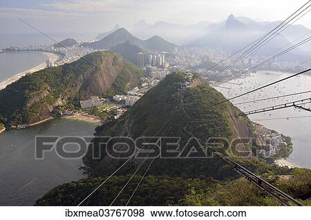"Cable car to the Pao de Acucar or Sugarloaf Mountain, stop on the Morro da Urca, Botafogo, Rio de Janeiro, State of Rio de Janeiro, Brazil, South America" View Large Photo Image Stock Photo - "Cable car to the Pao de Acucar or Sugarloaf Mountain, stop on the Morro da Urca, Botafogo, Rio de Janeiro, State of Rio de Janeiro, Brazil, South America". Fotosearch