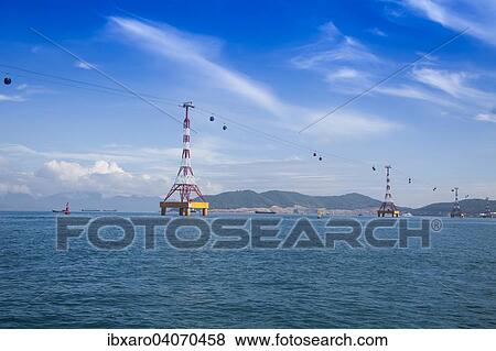 "Cable car to Vinpearl Island, Nha Trang, South Vietnam, Vietnam, Asia" View Large Photo Image Stock Photo - "Cable car to Vinpearl Island, Nha Trang, South Vietnam, Vietnam, Asia". Fotosearch
