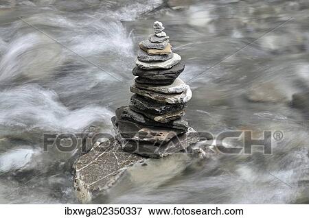 "Cairn in a mountain stream in Koerbertobel, Rappenalptal valley, Allgaeu Alps, Allgaeu, Bavaria, Germany, Europe, PublicGround, Europe" View Large Photo Image Stock Photo - "Cairn in a mountain stream in Koerbertobel, Rappenalptal valley, Allgaeu Alps, Allgaeu, Bavaria, Germany, Europe, PublicGround, Europe". Fotosearch