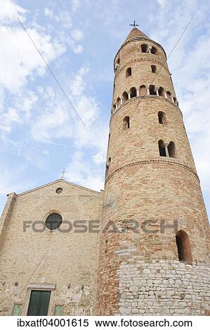 "Campanile of Caorle, Campanile del Duomo, church tower, Caorle, Veneto, Adriatic, Italy, Europe" View Large Photo Image Stock Photography - "Campanile of Caorle, Campanile del Duomo, church tower, Caorle, Veneto, Adriatic, Italy, Europe". Fotosearch