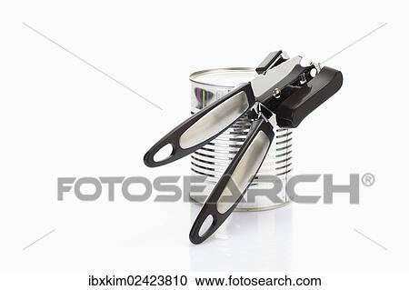 Can or tin opener with a tin can View Large Photo Image Stock Image - Can or tin opener with a tin can. Fotosearch
