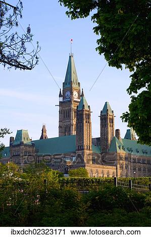 Canadian Parliament Buildings View Large Photo Image Stock Image - Canadian Parliament Buildings. Fotosearch