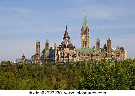 Canadian Parliament Buildings View Large Photo Image Stock Image - Canadian Parliament Buildings. Fotosearch