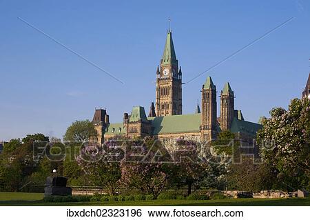 Canadian Parliament Buildings View Large Photo Image Stock Photograph - Canadian Parliament Buildings. Fotosearch