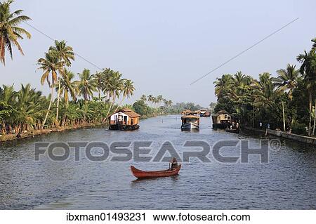 "Canal, backwaters of Alleppey, Alappuzha, Kerala, South India, South Asia, Asia" View Large Photo Image Stock Image - "Canal, backwaters of Alleppey, Alappuzha, Kerala, South India, South Asia, Asia". Fotosearch