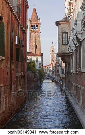 Stock Image - "Canal, Venice, Venezien, Italy, Europe". Fotosearch