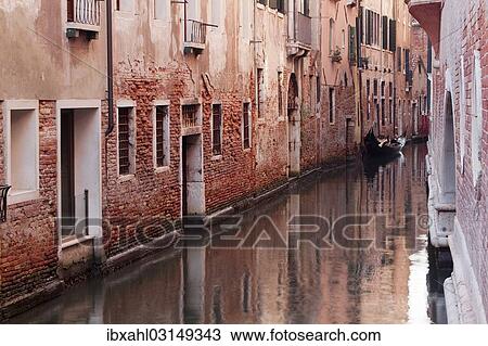 Stock Image - "Canal, Venice, Venezien, Italy, Europe". Fotosearch