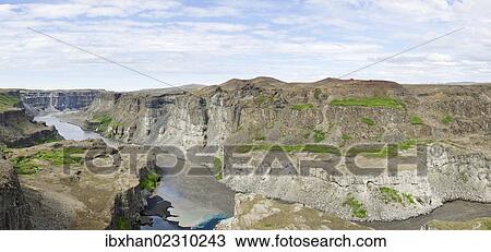 "Canyon near the Hafragilsfoss, Joekulsa a Fjoellum river, Joekulsargljufur National Park, Iceland, Europe" View Large Photo Image Stock Image - "Canyon near the Hafragilsfoss, Joekulsa a Fjoellum river, Joekulsargljufur National Park, Iceland, Europe". Fotosearch