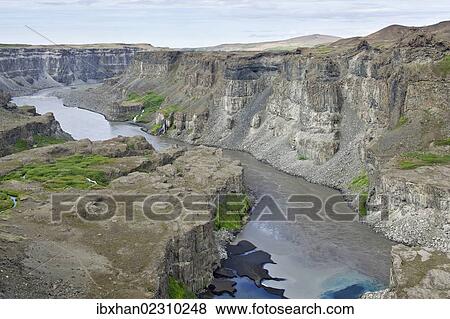 "Canyon near the Hafragilsfoss, Joekulsa a Fjoellum river, Joekulsargljufur National Park, Iceland, Europe" View Large Photo Image Stock Photo - "Canyon near the Hafragilsfoss, Joekulsa a Fjoellum river, Joekulsargljufur National Park, Iceland, Europe". Fotosearch