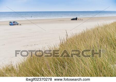 Stock Photo - "Cars on Benone Beach, Castlerock, County Londonderry, Northern Ireland, United Kingdom, Europe". Fotosearch