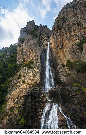 "Cascade de Piscia di Gallo, Piscia di Ghjaddu or Chicken Piss, waterfall, 70 m, Alta Rocca, Corsica, France, Europe" View Large Photo Image Picture - "Cascade de Piscia di Gallo, Piscia di Ghjaddu or Chicken Piss, waterfall, 70 m, Alta Rocca, Corsica, France, Europe". Fotosearch