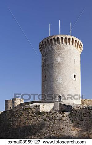 "Castell de Bellver or Bellver Castle, Palma de Mallorca, Majorca, Balearic Islands, Spain, Europe" View Large Photo Image Stock Photo - "Castell de Bellver or Bellver Castle, Palma de Mallorca, Majorca, Balearic Islands, Spain, Europe". Fotosearch