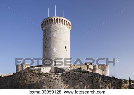 "Castell de Bellver or Bellver Castle, Palma de Mallorca, Majorca, Balearic Islands, Spain, Europe" View Large Photo Image Stock Photo - "Castell de Bellver or Bellver Castle, Palma de Mallorca, Majorca, Balearic Islands, Spain, Europe". Fotosearch