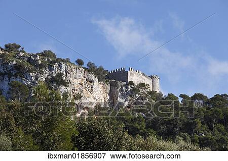 "Castell de Santueri castle, Felanitx, Majorca, Balearic Islands, Spain, Europe" View Large Photo Image Stock Photo - "Castell de Santueri castle, Felanitx, Majorca, Balearic Islands, Spain, Europe". Fotosearch