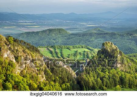 "Castle of Vrsatec in Nature Reserve Vrsatske rocks and Vah River Valley, Vrsatske Podhradie, Protected Landscape Area Biele Karpaty, White Carpathian Mountains, Ilava district, Trencin region, Slovakia, Europe" View Large Photo Image Stock Photograph - "Castle of Vrsatec in Nature Reserve Vrsatske rocks and Vah River Valley, Vrsatske Podhradie, Protected Landscape Area Biele Karpaty, White Carpathian Mountains, Ilava district, Trencin region, Slovakia, Europe". Fotosearch