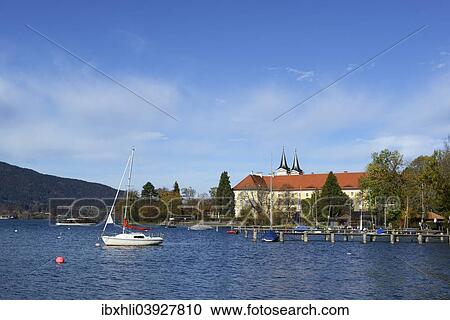 "Castle with the Church of St. Quirinus, the former Tegernsee monastery, Tegernsee, Upper Bavaria, Bavaria, Germany, Europe" View Large Photo Image Stock Image - "Castle with the Church of St. Quirinus, the former Tegernsee monastery, Tegernsee, Upper Bavaria, Bavaria, Germany, Europe". Fotosearch