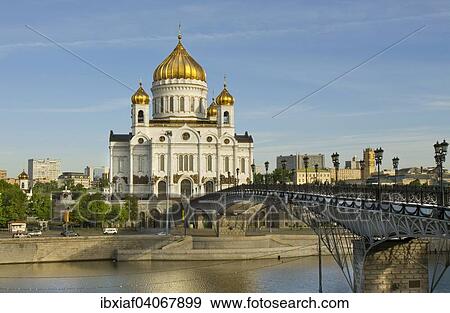 "Cathedral of Christ the Saviour and Patriarshy Bridge over Moskva River, Moscow, Russia, Europe" View Large Photo Image Stock Photo - "Cathedral of Christ the Saviour and Patriarshy Bridge over Moskva River, Moscow, Russia, Europe". Fotosearch